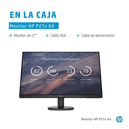 HP P27v G4 68.6 cm (27") 1920 x 1080 Pixeles Full HD LCD Negro