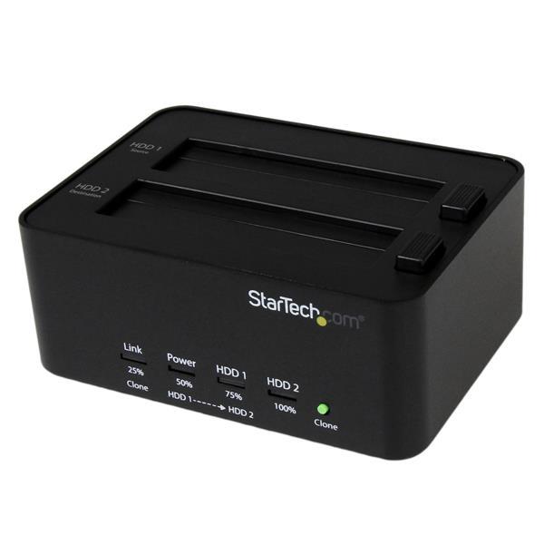 StarTech.com Base Duplicador Autónomo USB 3.0 de Discos Duros HDD SATA 2.5" 3.5" - Docking Station 