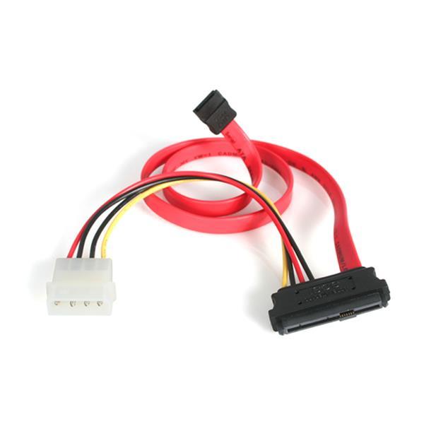 StarTech.com Adaptador Cable Divisor SAS 29 Pines a Molex Macho LP4 y SATA - SFF-8482