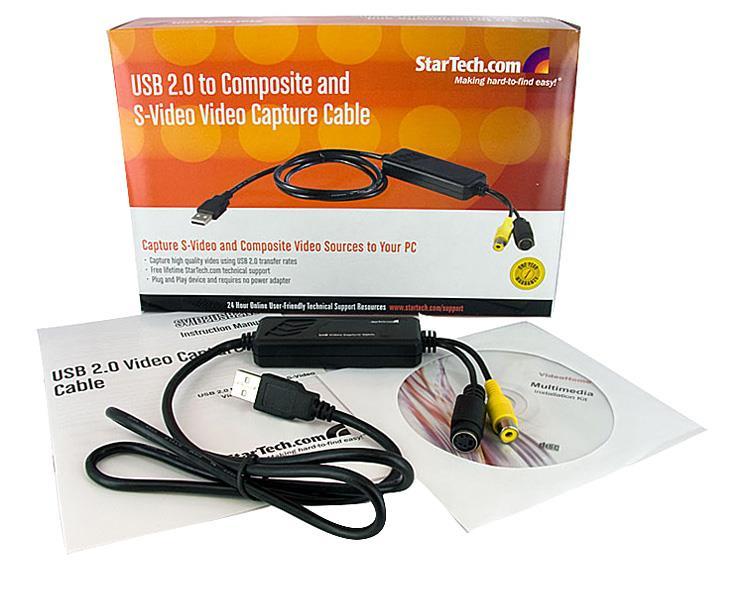 StarTech.com Capturadora Video RCA Compuesto S-Video a USB - Adaptador Convertidor VHS a PC
