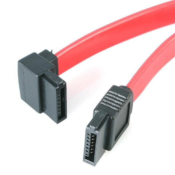 StarTech.com Cable 45cm SATA Serial ATA en Ángulo Recto Izquierdo Acodado en L - 2x Serial ATA Mach