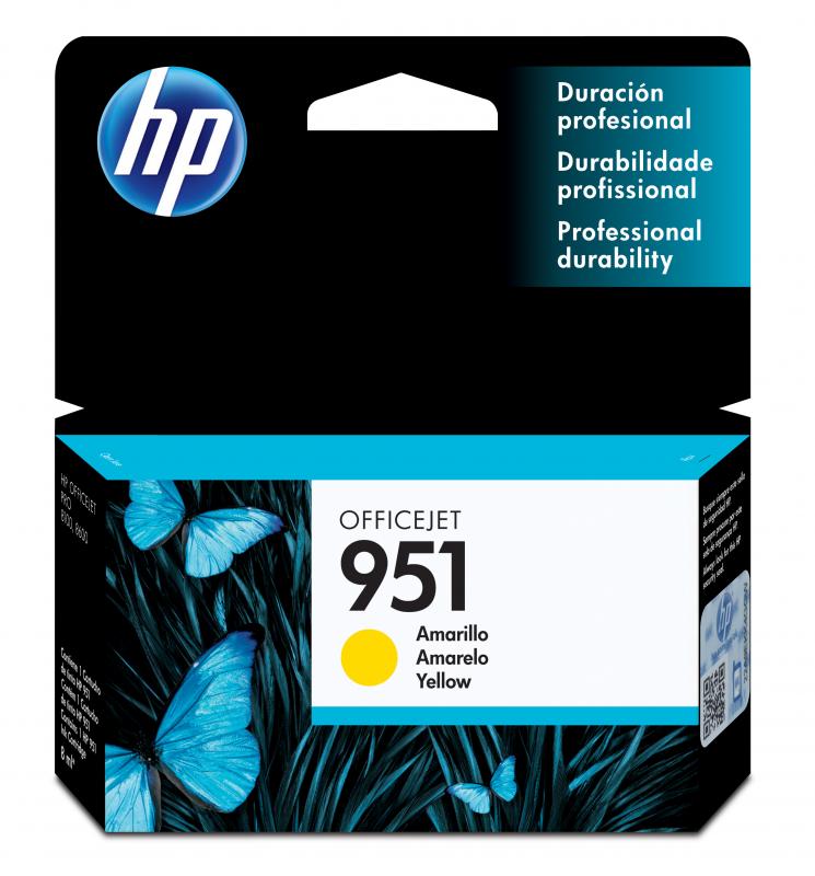 HP Cartucho original de tinta amarilla 951