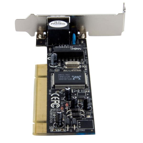 StarTech.com Adaptador Tarjeta de Red NIC PCI de Perfil Bajo de 1 Puerto Fast Ethernet 10/100Mbps RJ