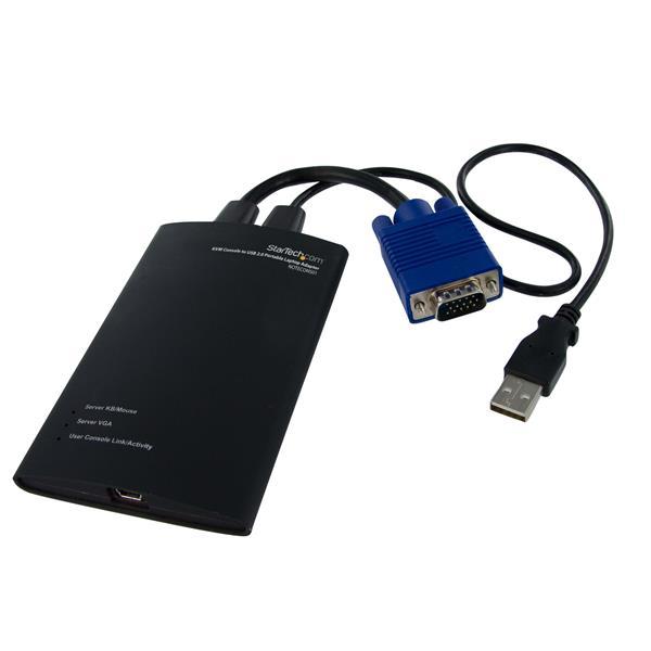 StarTech.com Consola Portátil KVM para Laptop - Adaptador Crash Cart para Convertir una Laptop en C