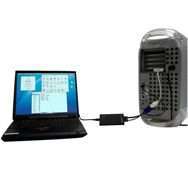 StarTech.com Consola Portátil KVM para Laptop - Adaptador Crash Cart para Convertir una Laptop en C