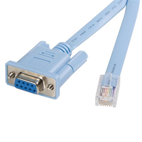 StarTech.com Cable 1.8m para Gestión de Router Consola Cisco RJ45 a Serial DB9 - Rollover - Macho a