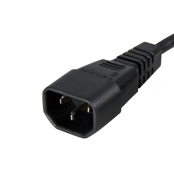 StarTech.com Cable de 14 AWG Extensor de Extensión Estándar de 90cm de Corriente para Computadora 