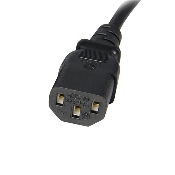 StarTech.com Cable de 14 AWG Extensor de Extensión Estándar de 90cm de Corriente para Computadora 