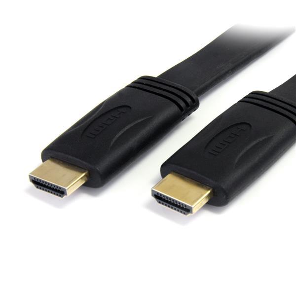 StarTech.com Cable HDMI de alta velocidad con Ethernet 3m Plano -2x HDMI Macho - Ultra HD 4k x 2k - 