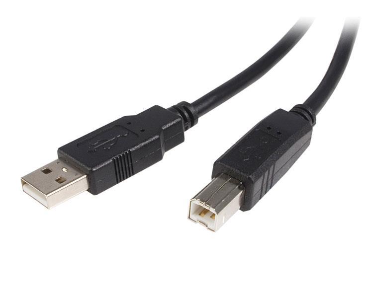 StarTech.com USB2HAB3M cable USB 3 m USB 2.0 USB A USB B Negro