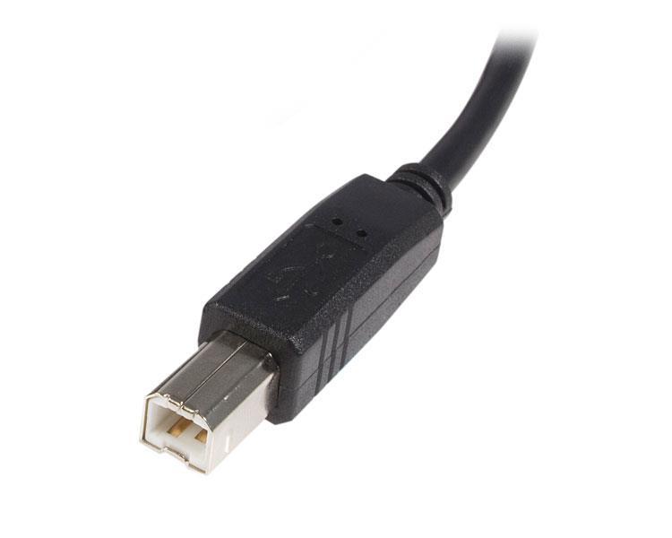 StarTech.com USB2HAB3M cable USB 3 m USB 2.0 USB A USB B Negro