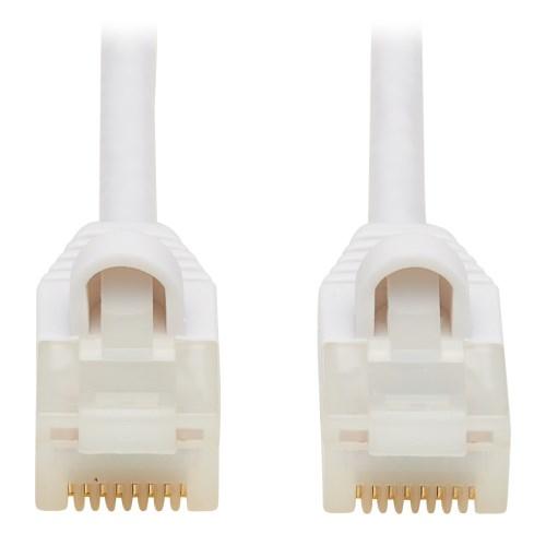 Tripp Lite N261AB-S03-WH Cable Ethernet UTP Delgado Antibacteriano Snagless Certificado Cat6a 10G (R