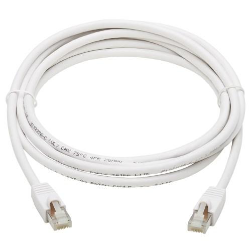 Tripp Lite N262AB-007-WH Cable Ethernet S/FTP Antibacteriano Snagless Certificado Cat6a 10G (RJ45 M/