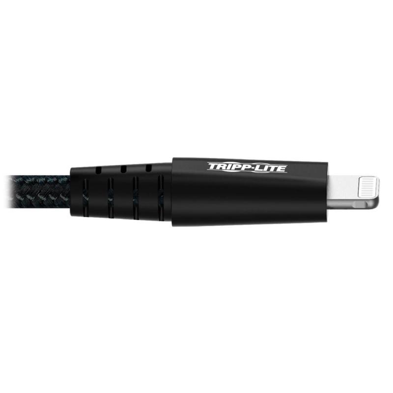 Tripp Lite M100-010-GY-MAX Cable USB A a Lightning de Sincronización y Carga para Servicio Pesado, 