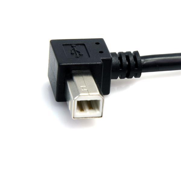StarTech.com Cable USB 91cm para Impresora Acodado en Ángulo - 1x USB A Macho - 1x USB B Macho - Ad