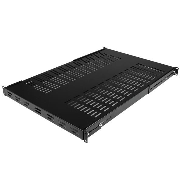 StarTech.com Estante Charola Fija Ventilada para Gabinete Rack de Servidores 1U Profundidad Ajustabl