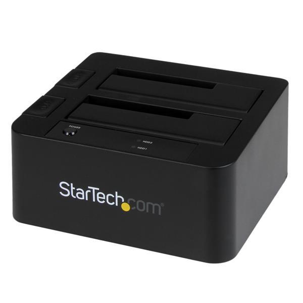 StarTech.com Docking Station eSATA USB 3.0 con UASP de 2 Bahías para Disco Duro o SSD SATA de 2.5 o
