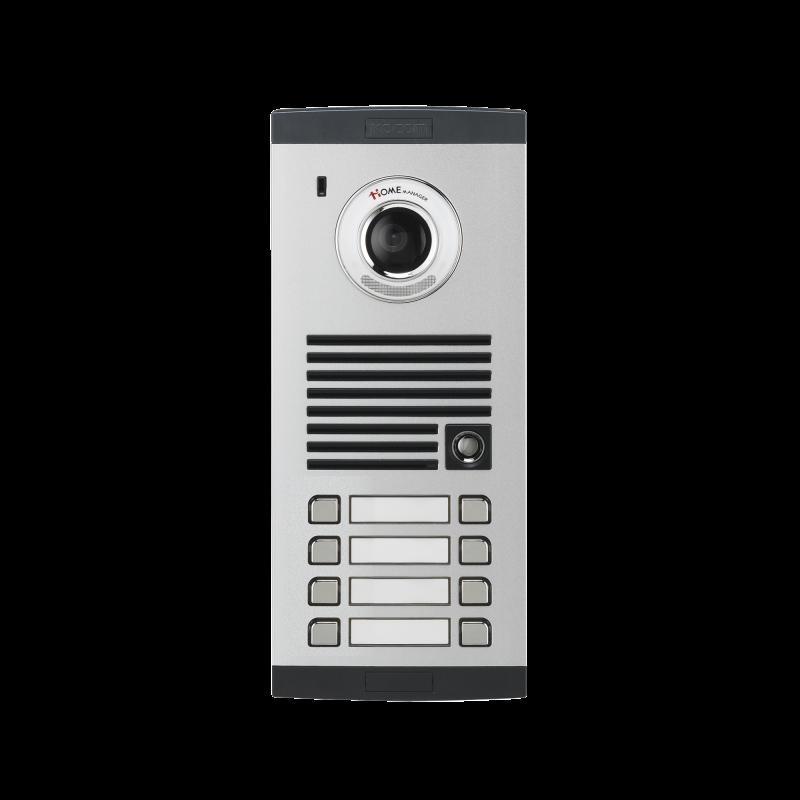 Frente de calle para 8 Apartamentos, compatible con monitores de 4 hilos, expandible a 20 o 32 depto