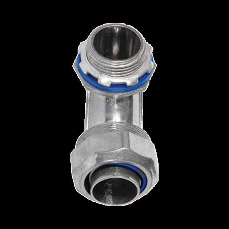 Conector Curvo para tubo tipo Liquidtight 1\" (25 mm). Compatible con ANC-COT-100. ANC-HLC-100