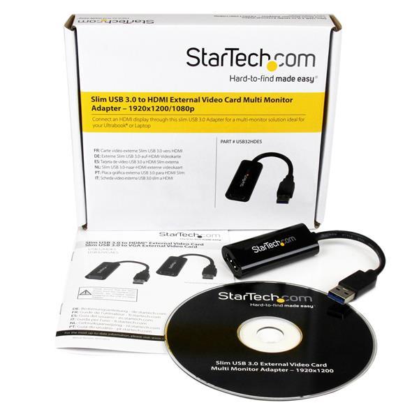 StarTech.com Adaptador de Video USB 3.0 a HDMI - Cable Convertidor Compacto