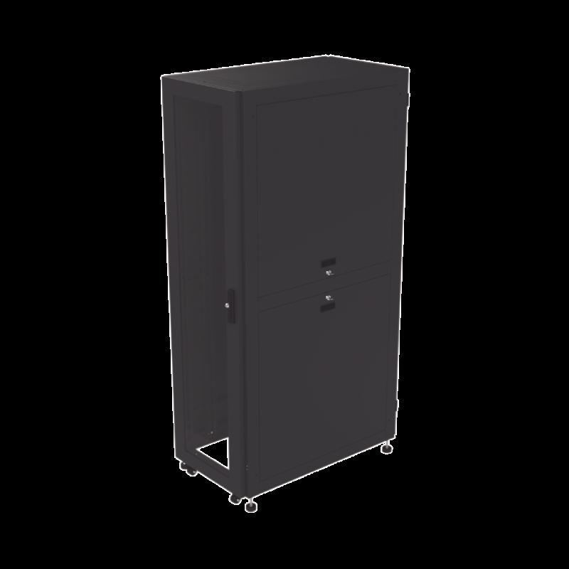 Gabinete para Telecomunicaciones Rack Estándar de 19\", 42UR, 600 mm Ancho x 1000 mm Profundidad. F