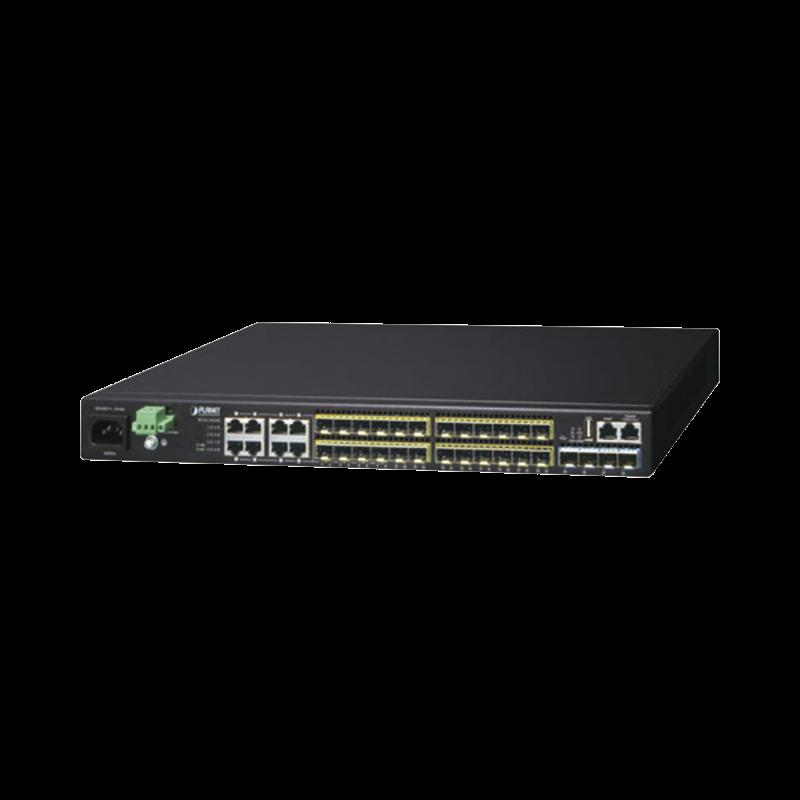 Switch Core Capa 3, 24 Puertos SFP 100/1000X, 8 Puertos Ethernet Gigabit compartidos, 4 Puertos SFP 