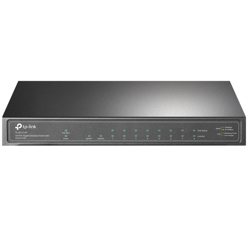 TP-LINK TL-SG1210P dispositivo de redes Gigabit Ethernet (10/100/1000) Energía sobre Ethernet (PoE)