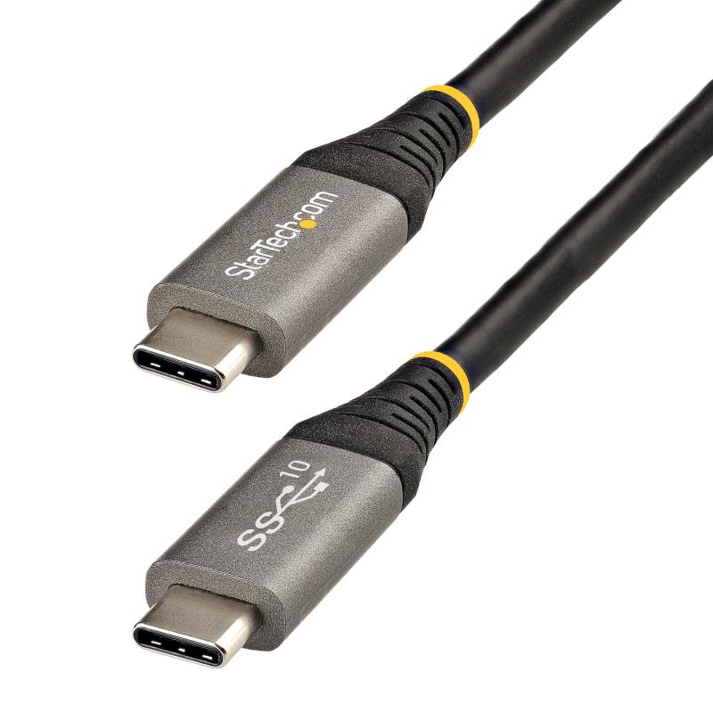 StarTech.com Cable de 1m USB-C de 10Gbps - Cable USB Tipo C Certificado por USB-IF - Cable USB TipoC