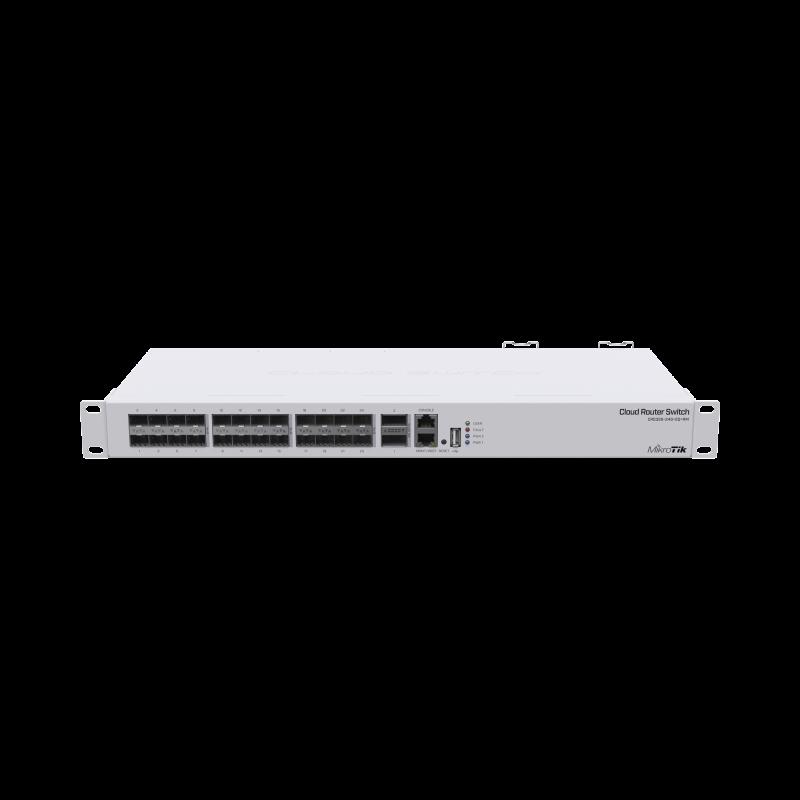 Cloud Router Switch, Sistema Operativo Dual 24 Puertos 10G SFP+, 2 Puertos 40G QSFP+ CRS326-24S+2Q+R