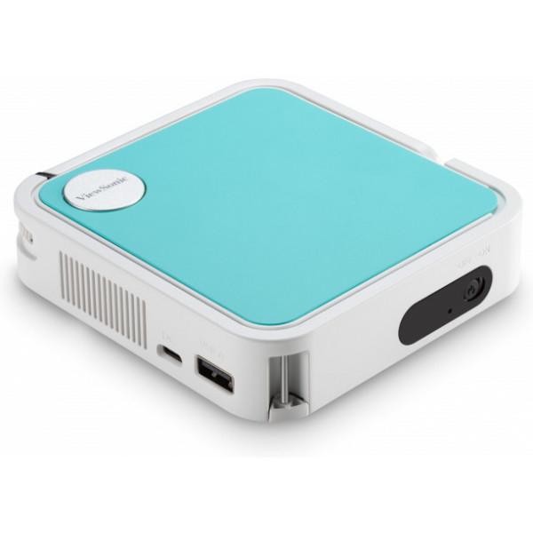 Viewsonic M1 mini Plus video proyector Proyector portátil 120 lúmenes ANSI LED WVGA (854x480) Blan