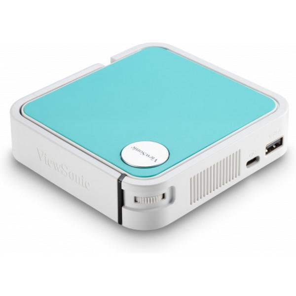 Viewsonic M1 mini Plus video proyector Proyector portátil 120 lúmenes ANSI LED WVGA (854x480) Blan