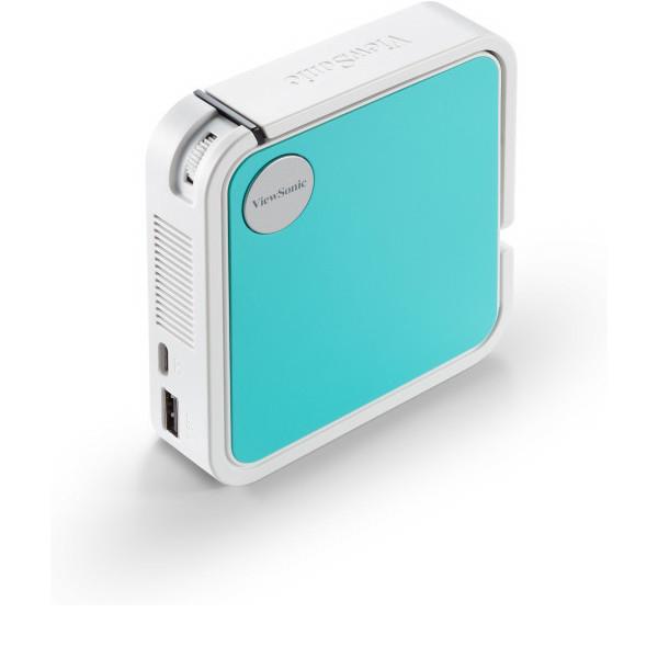 Viewsonic M1 mini Plus video proyector Proyector portátil 120 lúmenes ANSI LED WVGA (854x480) Blan