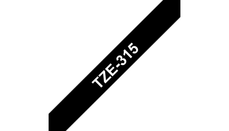 Brother TZe-315 cinta para impresora de etiquetas Blanco sobre negro