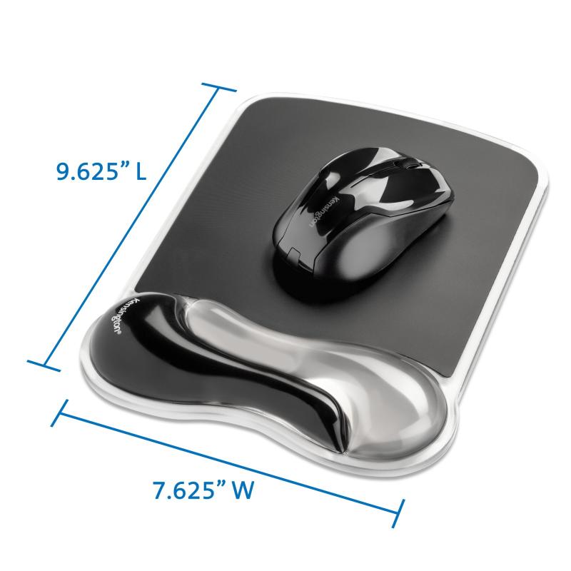 Kensington Descansa muñecas para mouse Duo Gel Negro y Gris