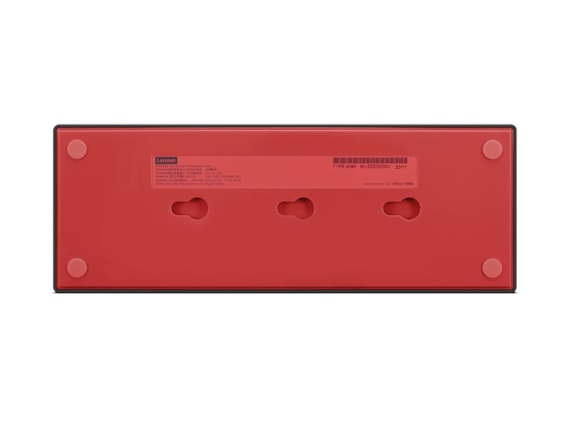 Lenovo 40B00300US base para laptop o replicador de puertos Alámbrico Thunderbolt 4 Negro, Rojo