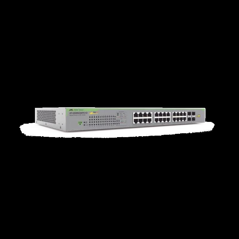 Switch PoE+ Gigabit WebSmart de 24 puertos 10/100/1000 Mbps + 4 puertos SFP Gigabit, 185 W, Version 