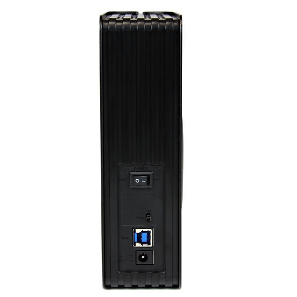 StarTech.com Gabinete Disco Duro Externo HDD de 3.5" Pulgadas SATA a USB 3.0 con Ventilador - Negro