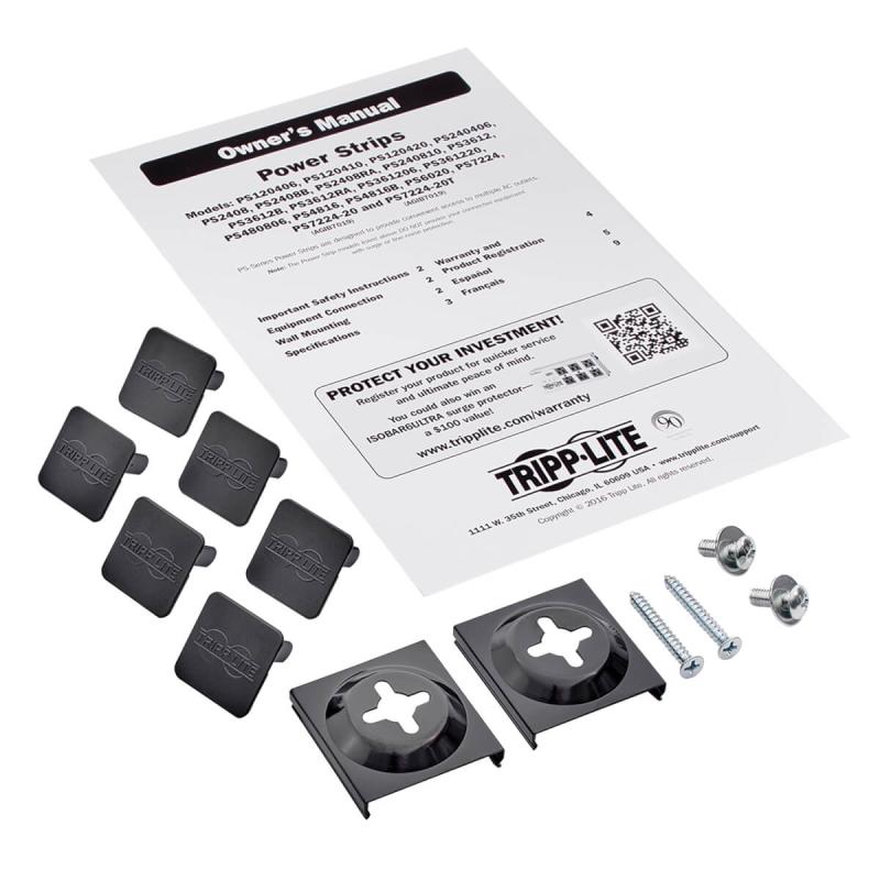 Tripp Lite PS7224 Barra de contactos vertical con 24 tomacorrientes, 120V, 15A, 5-15P, 4.57 m [15 pi