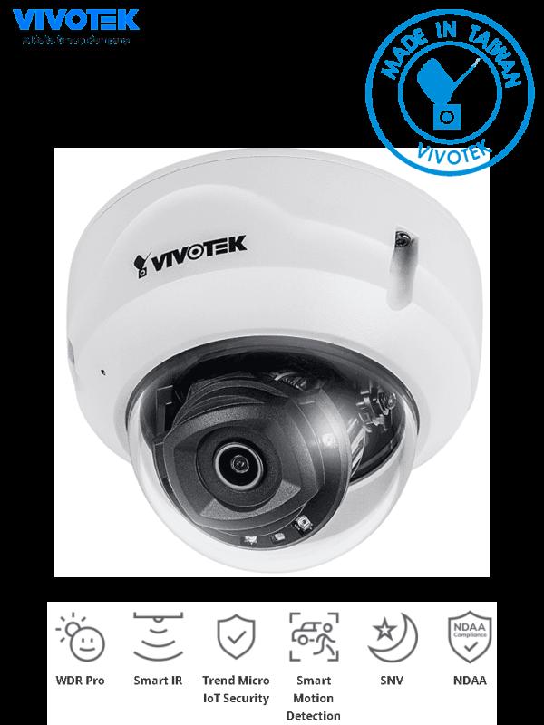 VIVOTEK FD9389-EHV-v2 - Camara IP domo exterior 5 Megapixeles/ H265/ Smart IR 30mts / WDR Pro /Micr
