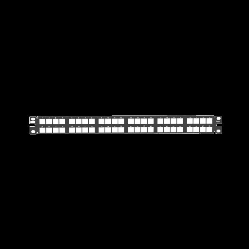 Panel de Parcheo Modular de Alta Densidad, Keystone (Sin Conectores), Identificación con Etiqueta A