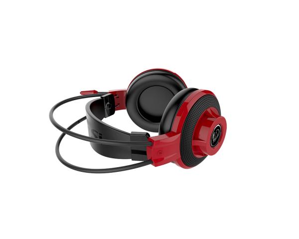 MSI DS501 Auriculares Alámbrico Diadema Juego Negro, Rojo
