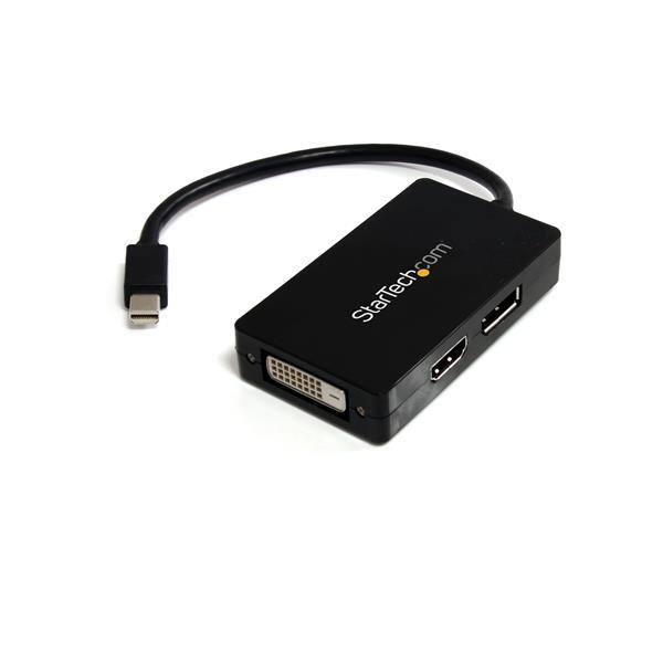 StarTech.com Adaptador de video externo triple head Mini DisplayPort a DVI HDMI y DP convertidor