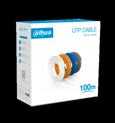 DAHUA DH-PFM920I-5EU-100 - Bobina de 100 Mts de Cable UTP Cat5e 100% Cobre/ Color Gris/ Ideal para R