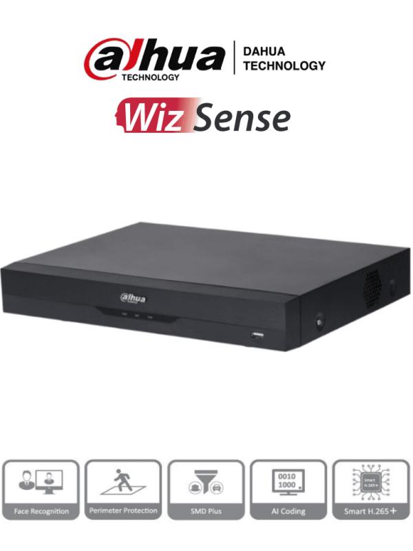 DAHUA XVR5116HE-I3 -DVR de 16 Canales 5 Megapixeles Lite/ WizSense/ IA/ H.265+/ 16 Canales HDCVI + 8