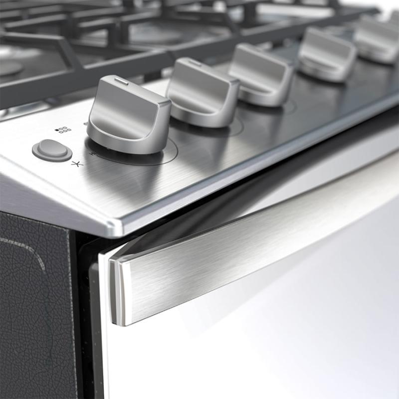 Whirlpool WFR5000D cocina Cocina independiente Gas Gris