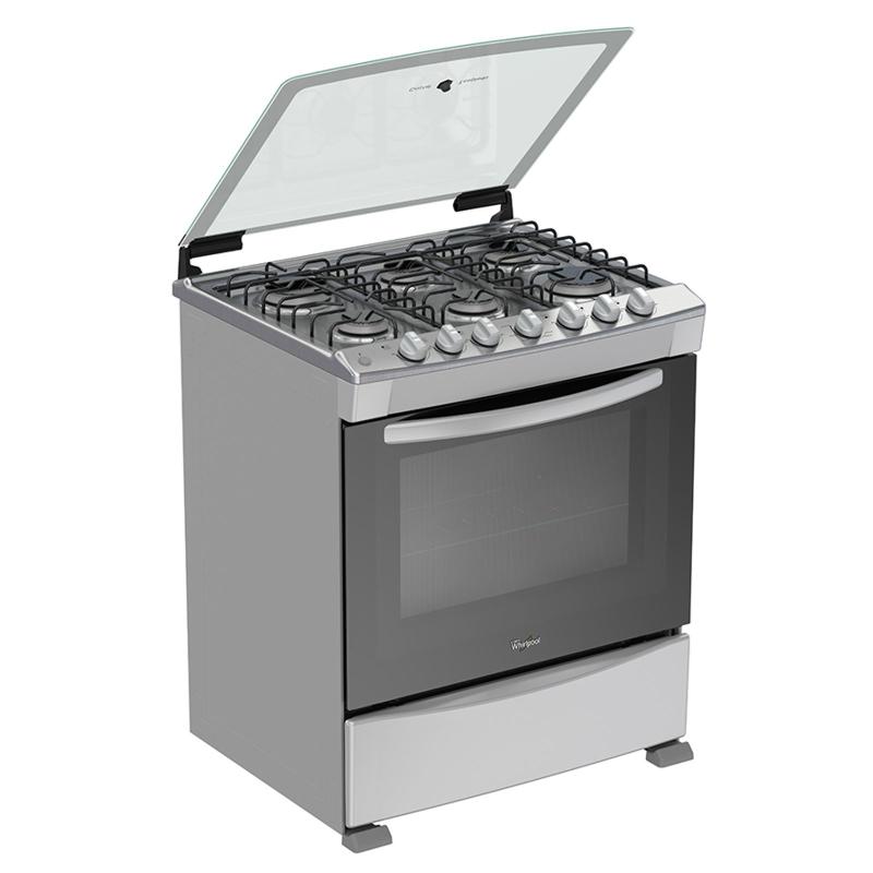 Whirlpool WF7419D estufa Independiente Gas licuado de petróleo (GLP) Gris