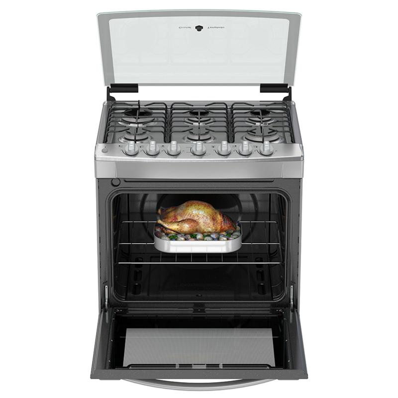 Whirlpool WF7419D estufa Independiente Gas licuado de petróleo (GLP) Gris