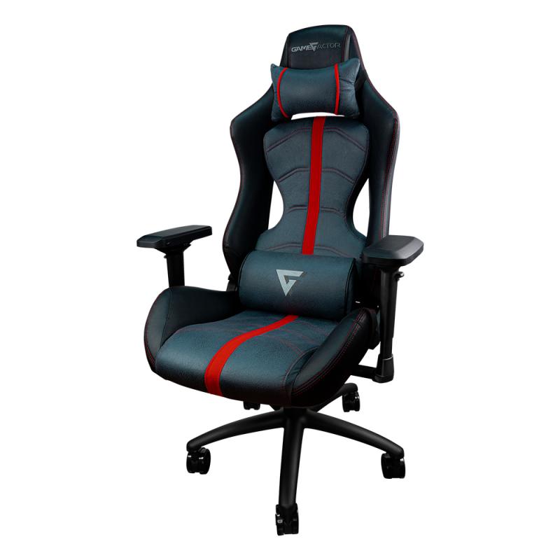 Game Factor Silla CGC650-RD - Gamer, Negro/Rojo Silla universal para juegos Asiento tapizado