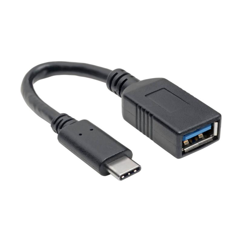 Tripp Lite U428-C6N-F Adaptador USB C a USB A (M/H), USB 3.2 Gen 1 (5 Gbps), Certificado USB IF, Com
