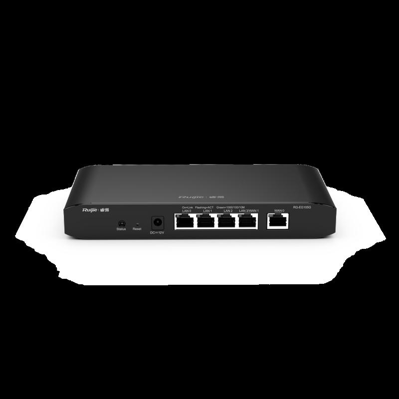 Router administrable cloud con 3 puertos LAN gigabit, 1 Puerto WAN gigabit y 1 puerto LAN/WAN gigabi